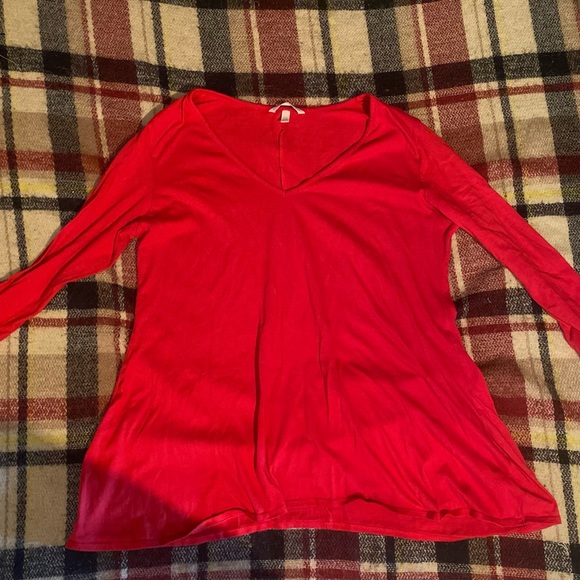 Victoria's Secret Tops - Victoria’s Secret Long sleeve red tee